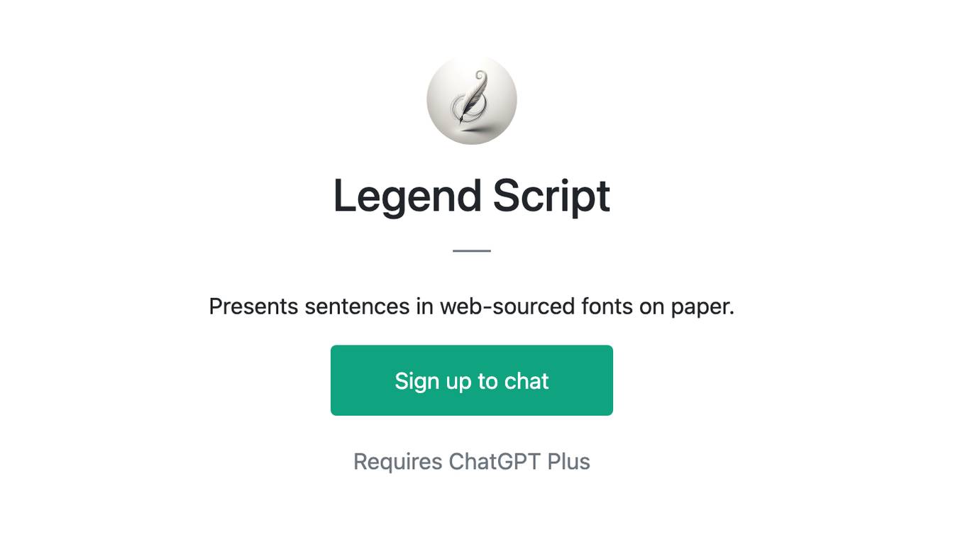 Legend Script Screenshot