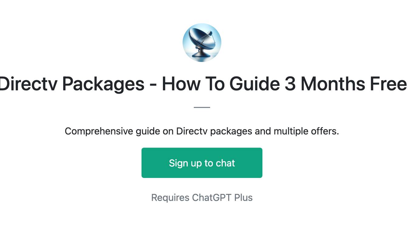 Directv Packages - How To Guide 3 Months Free Screenshot