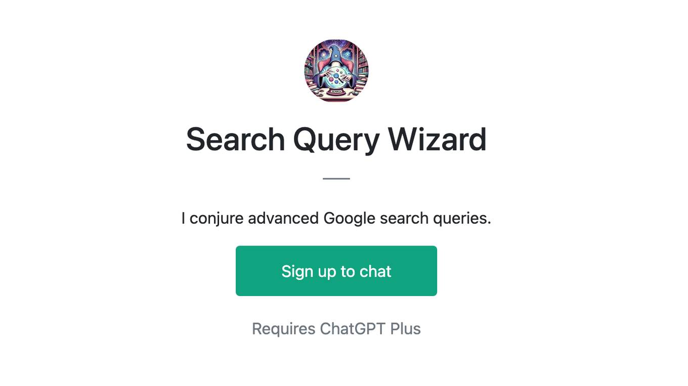 Search Query Wizard Screenshot