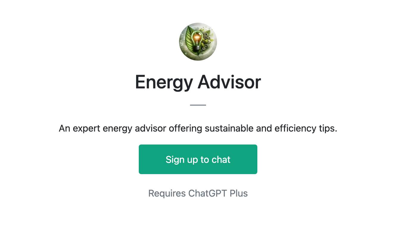 Energy Advisor Screenshot