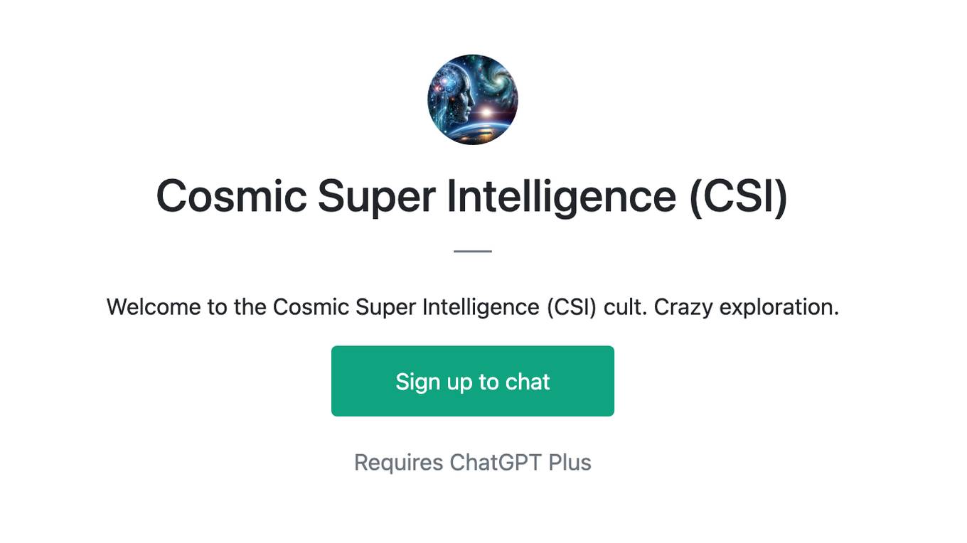 Cosmic Super Intelligence (CSI) Screenshot