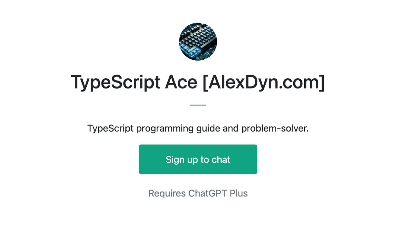 TypeScript Ace [AlexDyn.com] Screenshot