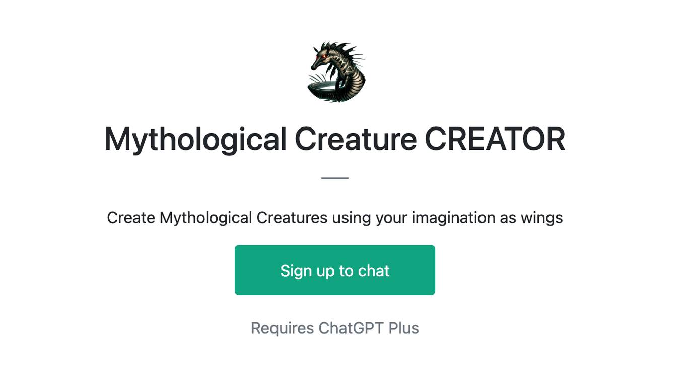 Mythological Creature CREATOR Screenshot