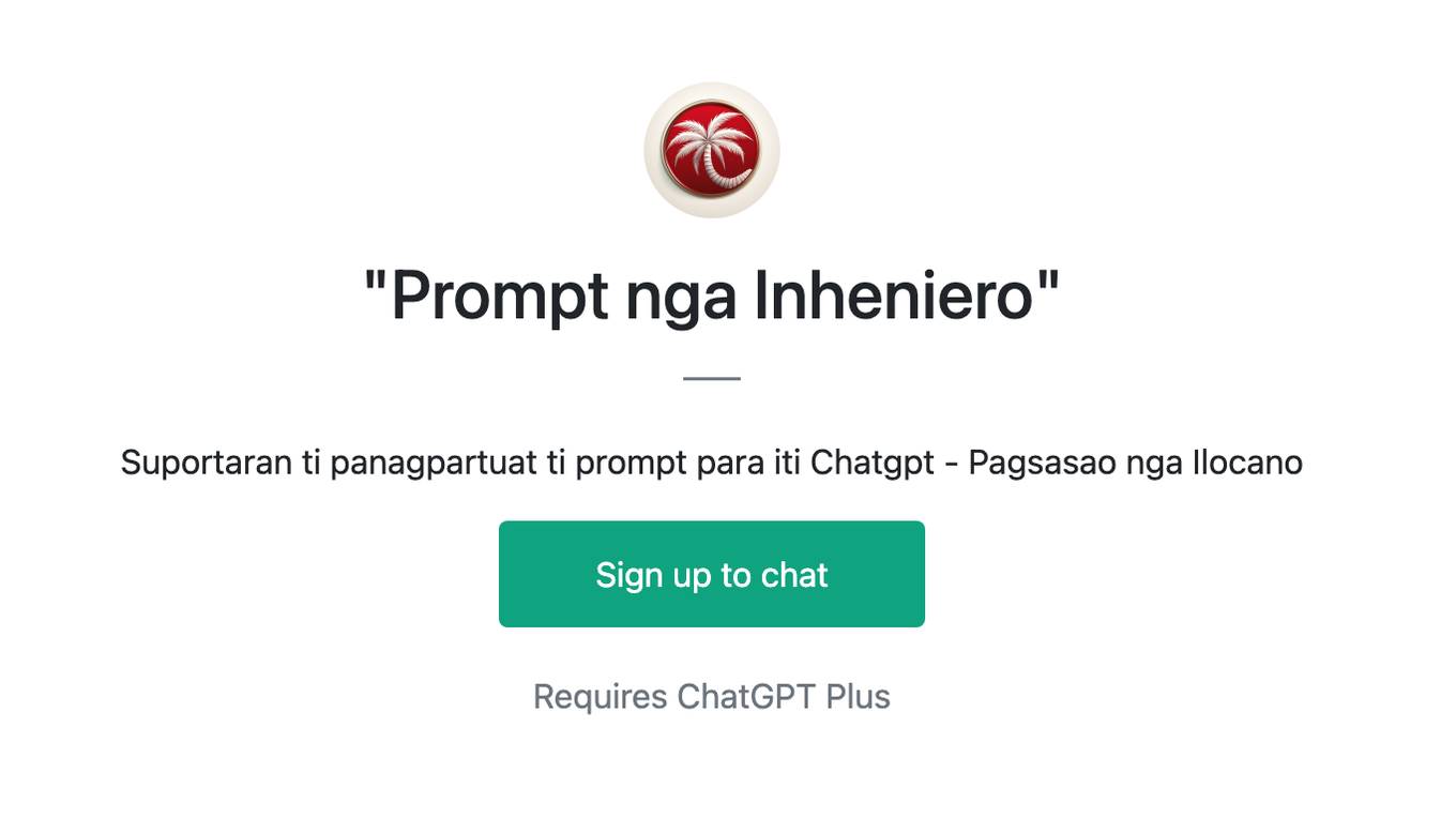 "Prompt nga Inheniero" Screenshot