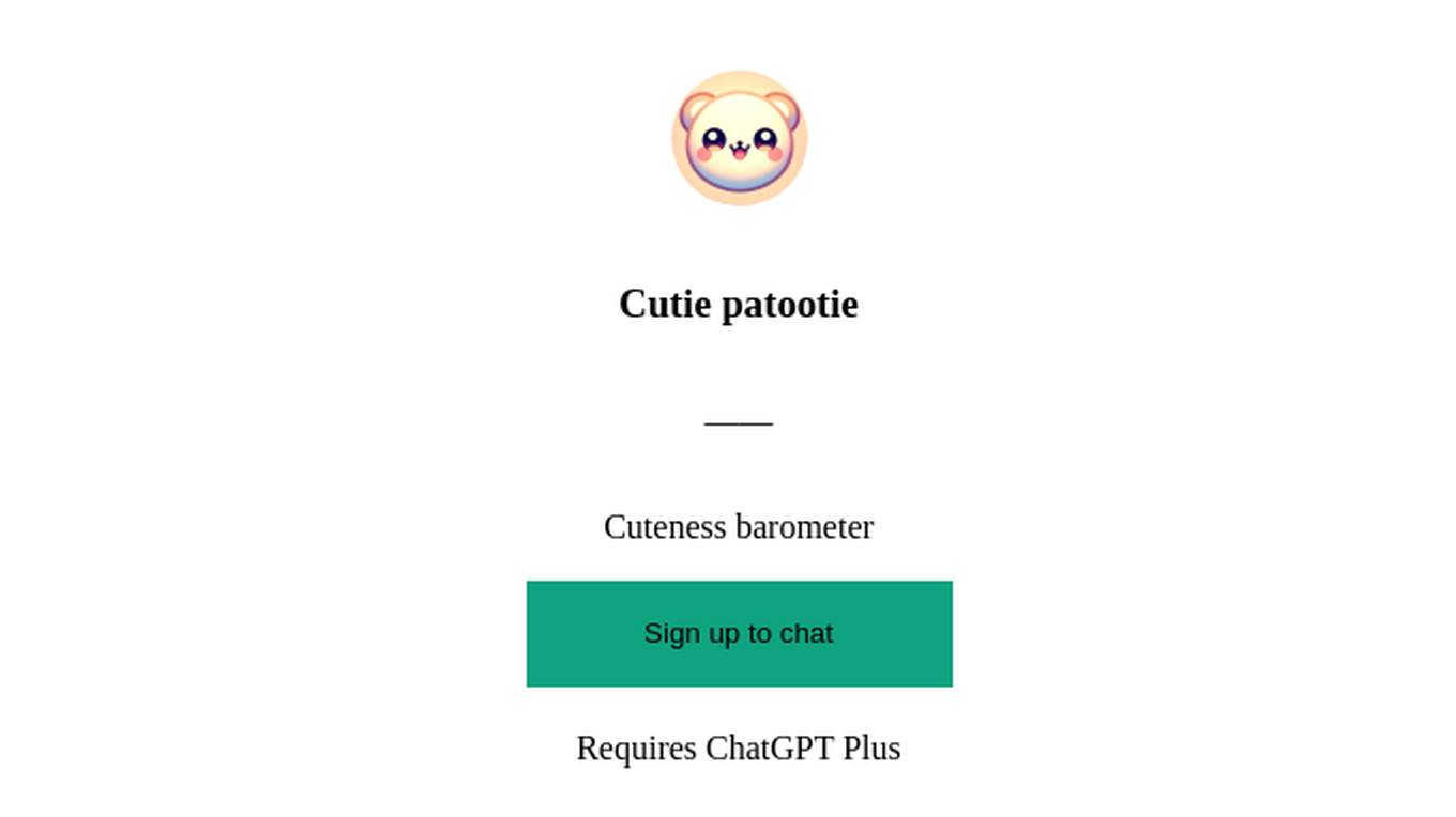 Cutie patootie Screenshot