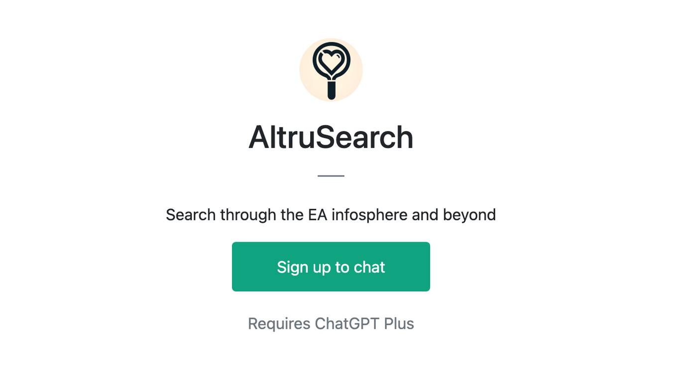 AltruSearch Screenshot