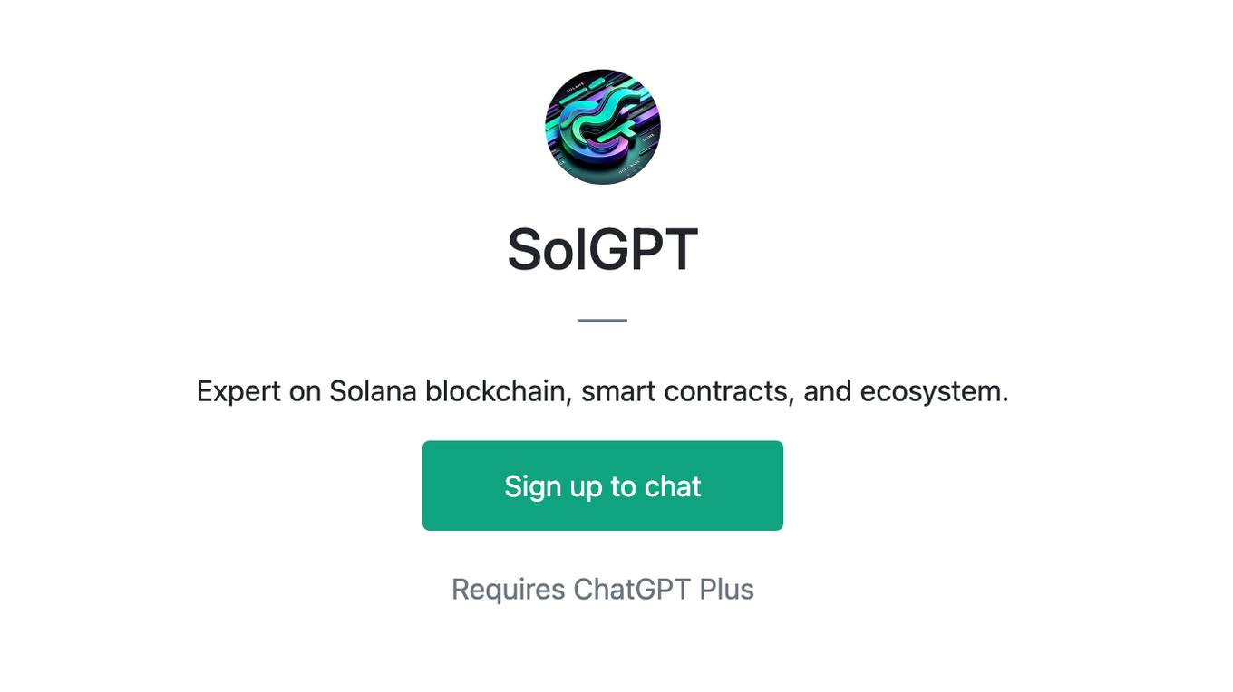 SolGPT Screenshot