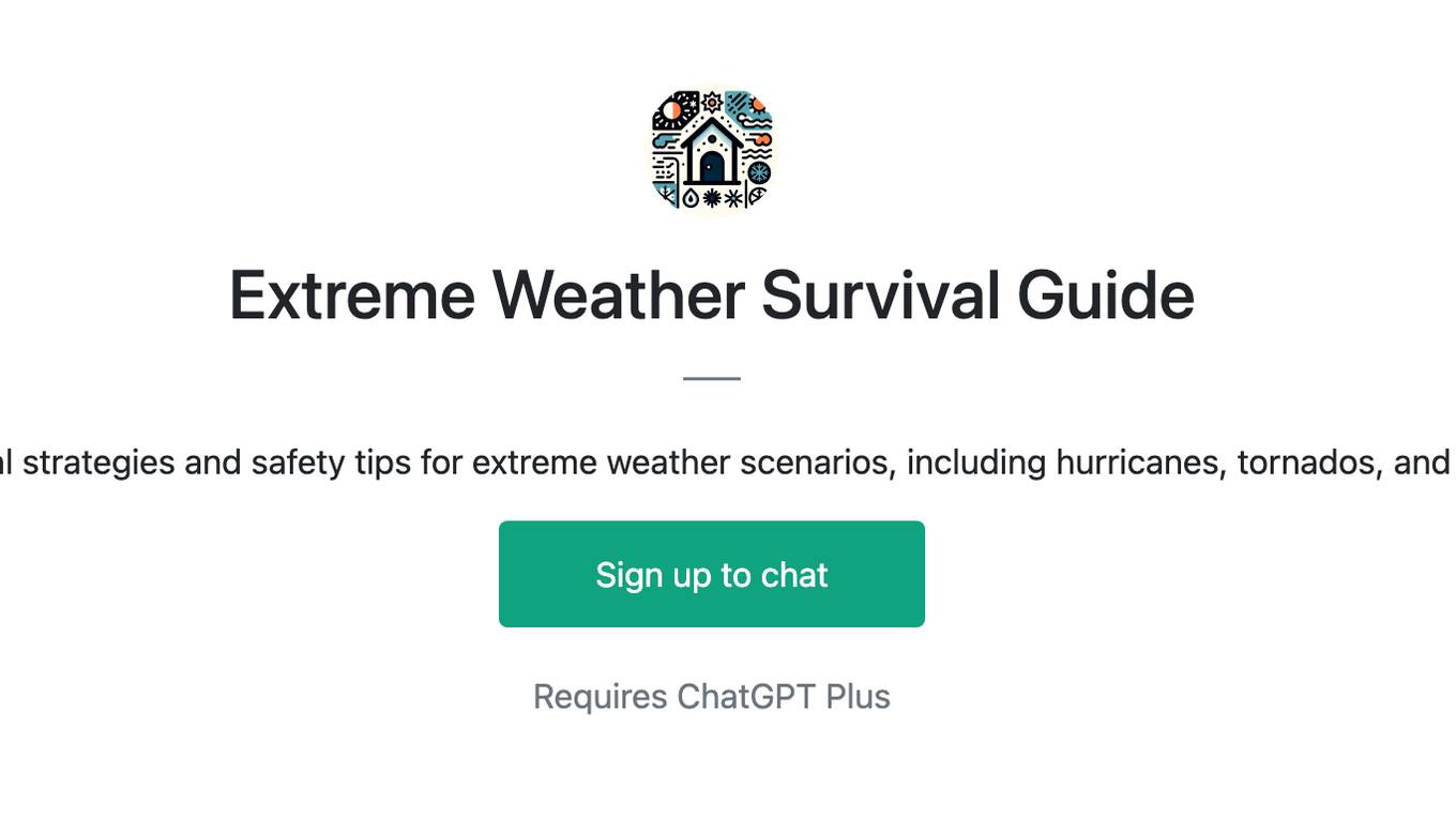 Extreme Weather Survival Guide Screenshot