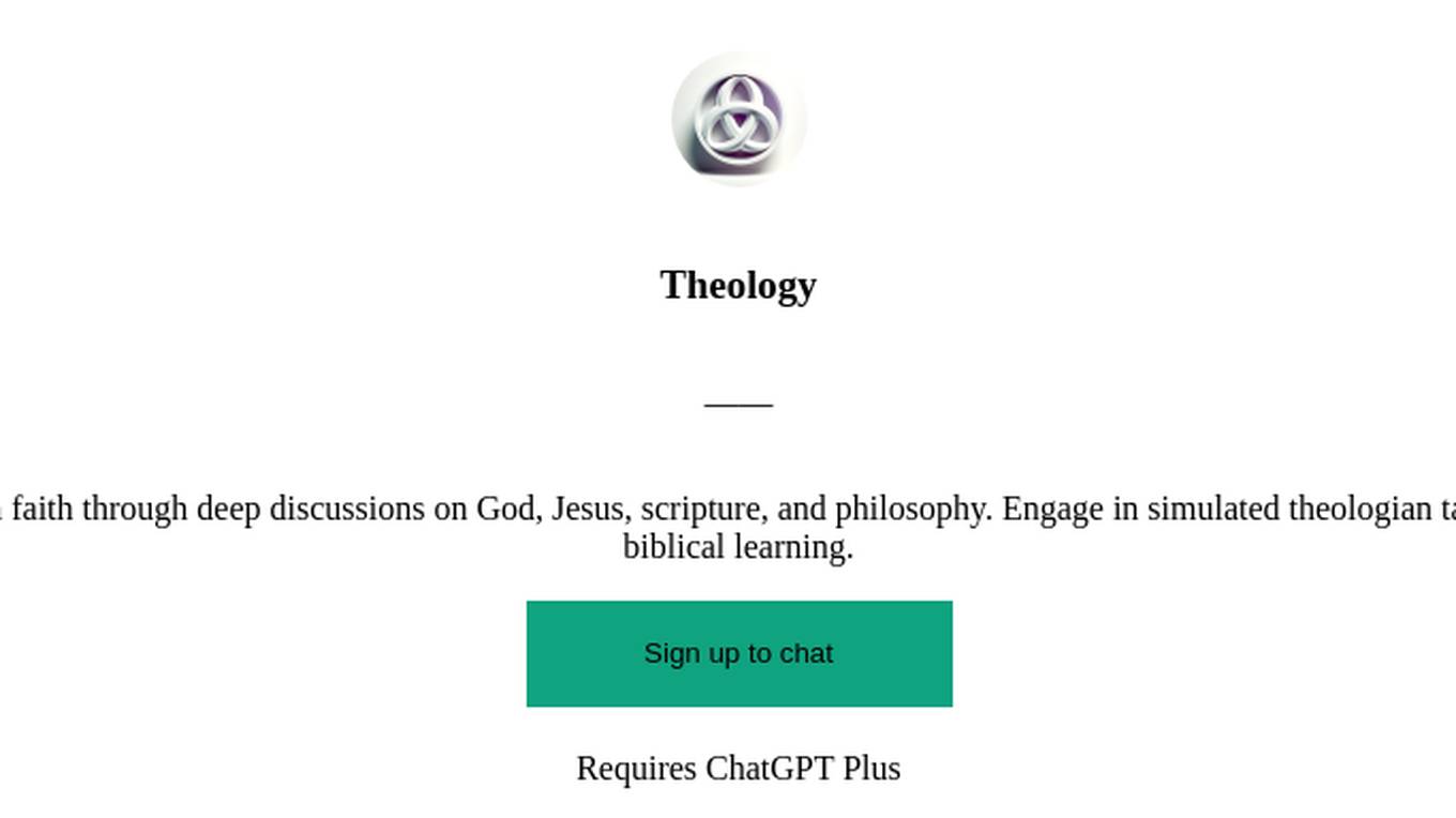 Theology Screenshot