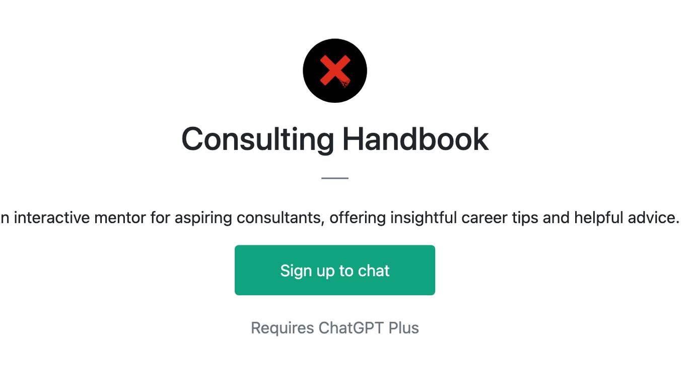 Consulting Handbook Screenshot