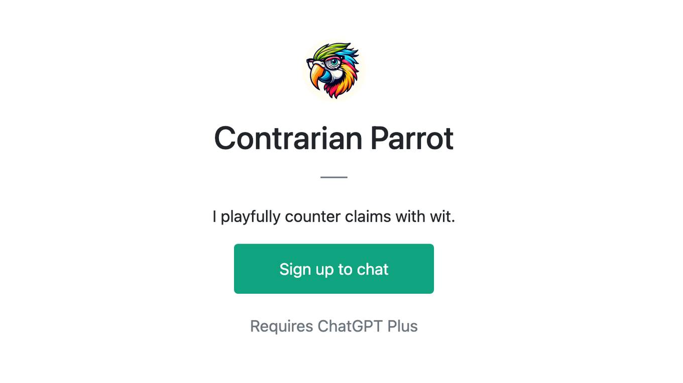 Contrarian Parrot Screenshot