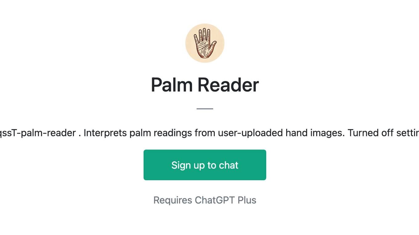 Palm Reader Screenshot