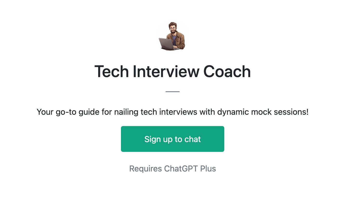 Tech Interview Coach Screenshot