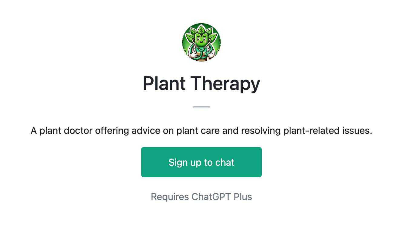 Plant Therapy Screenshot