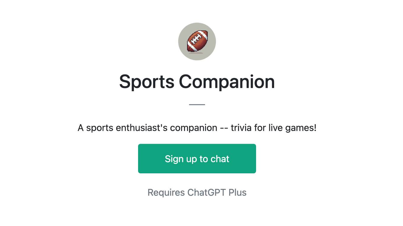 Sports Companion Screenshot