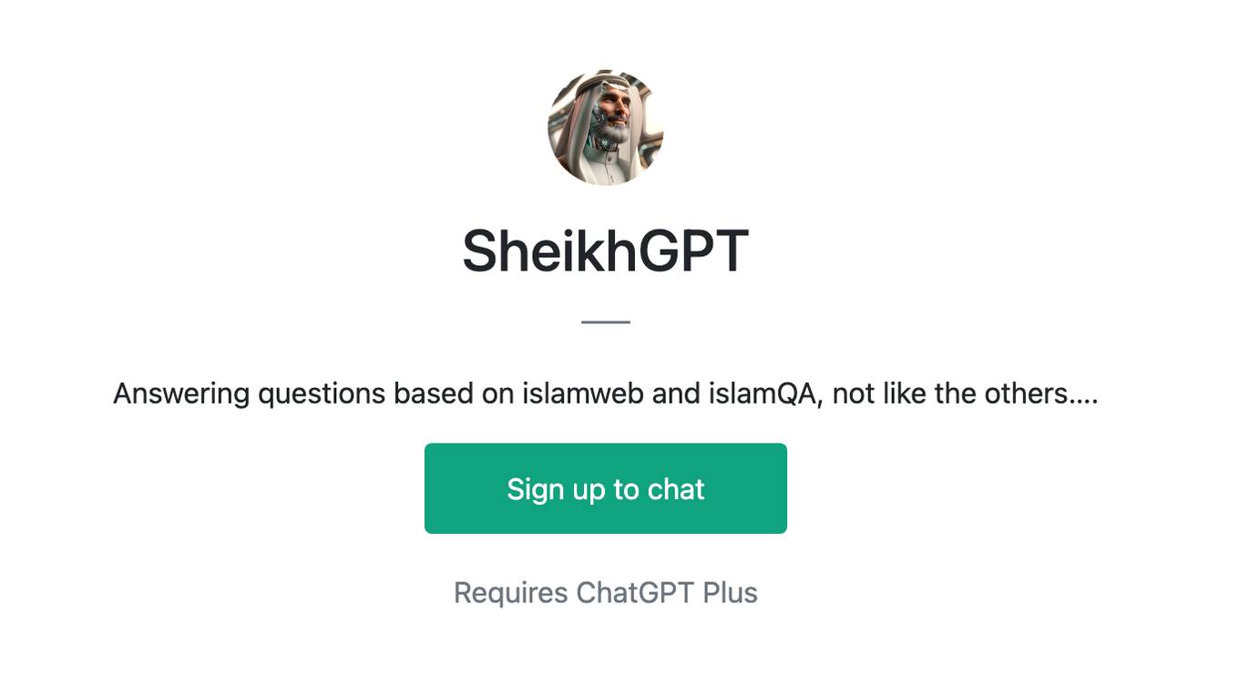 SheikhGPT Screenshot