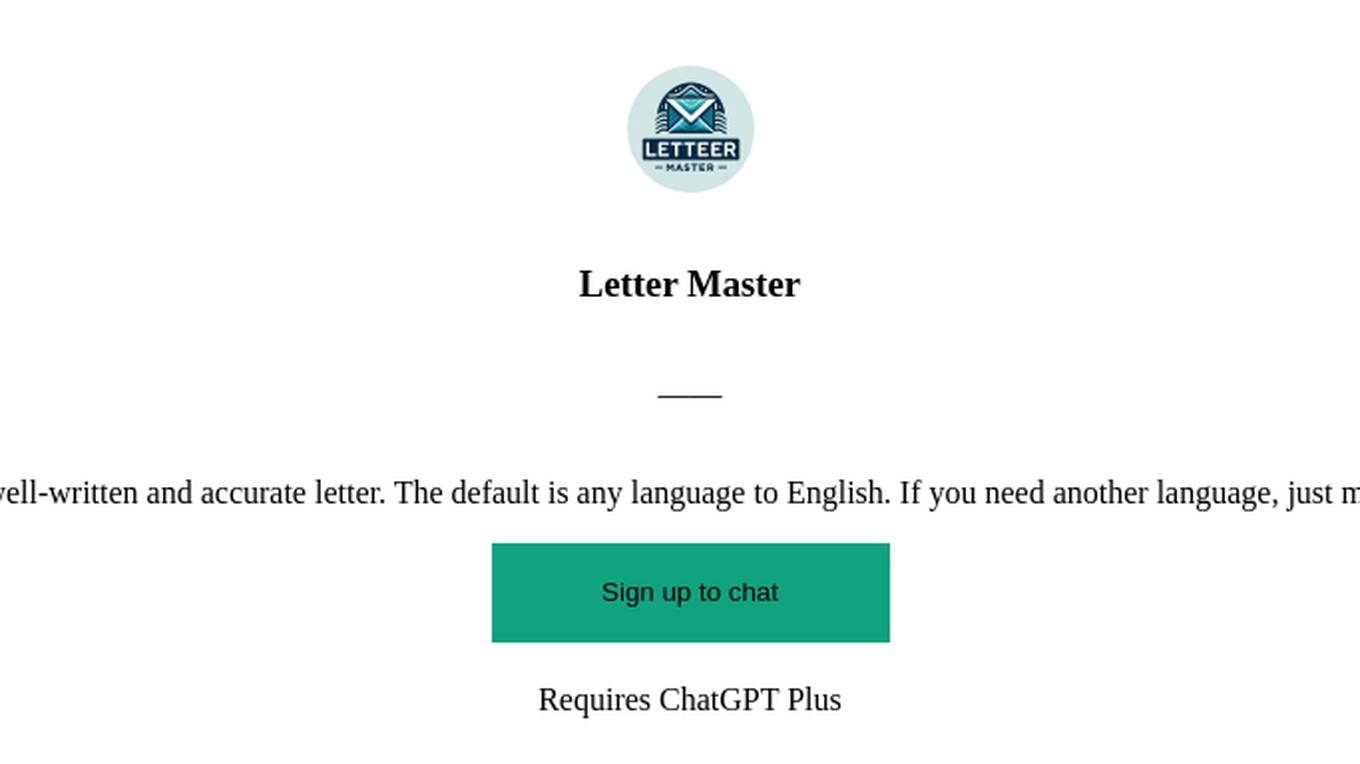 Letter Master Screenshot