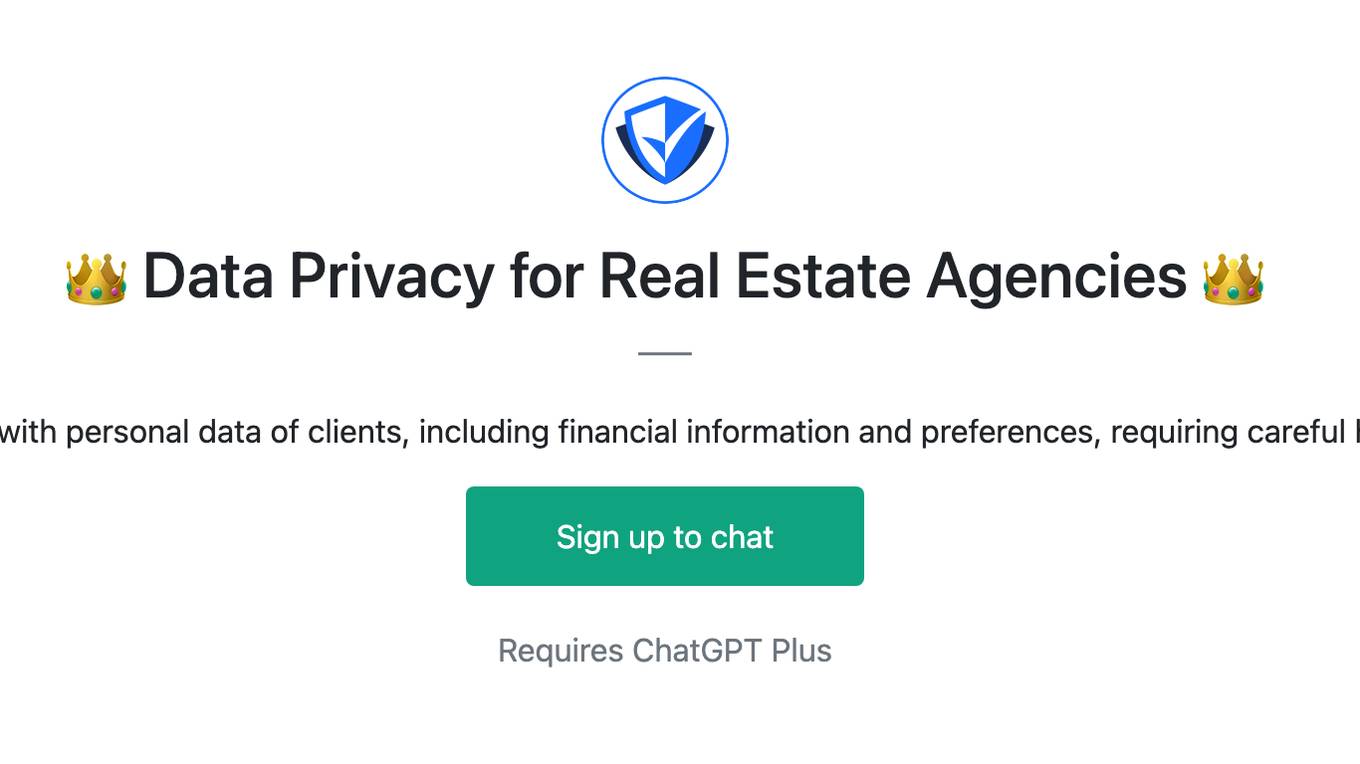 👑 Data Privacy for Real Estate Agencies 👑 Screenshot