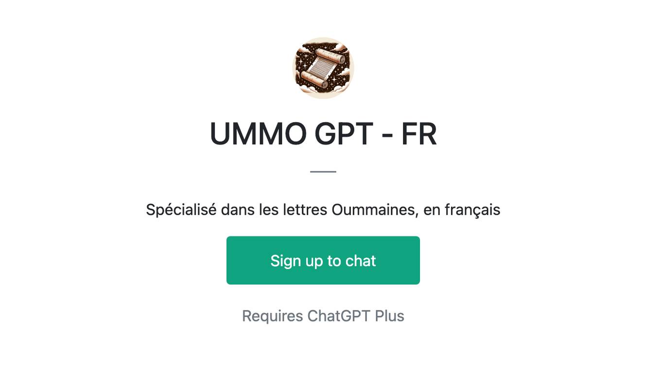 UMMO GPT - FR Screenshot