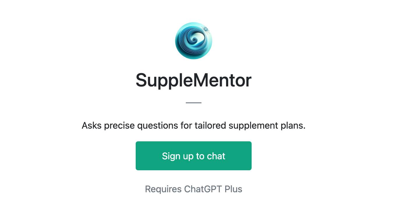 SuppleMentor Screenshot