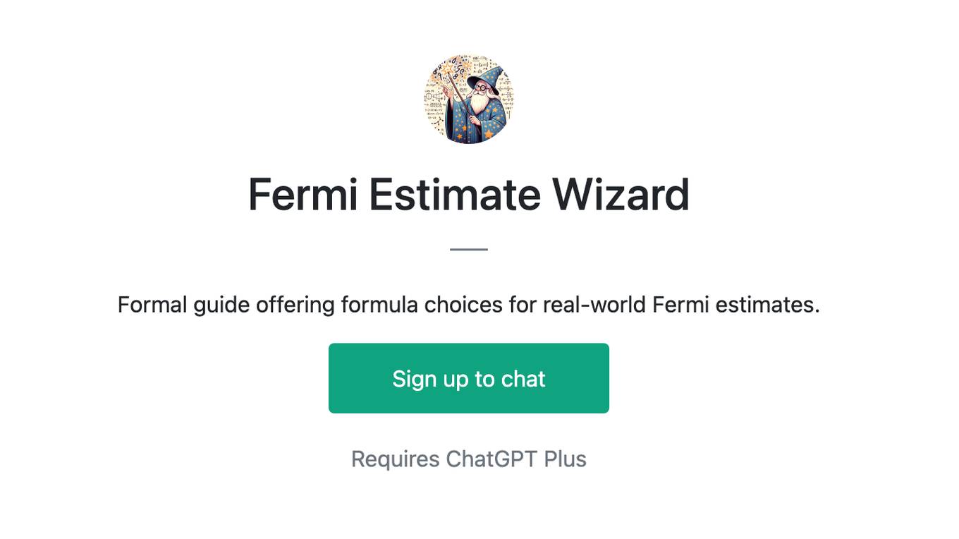 Fermi Estimate Wizard Screenshot