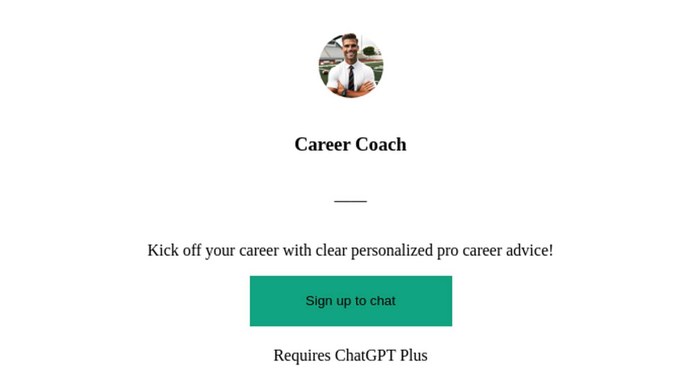 Career Coach Screenshot