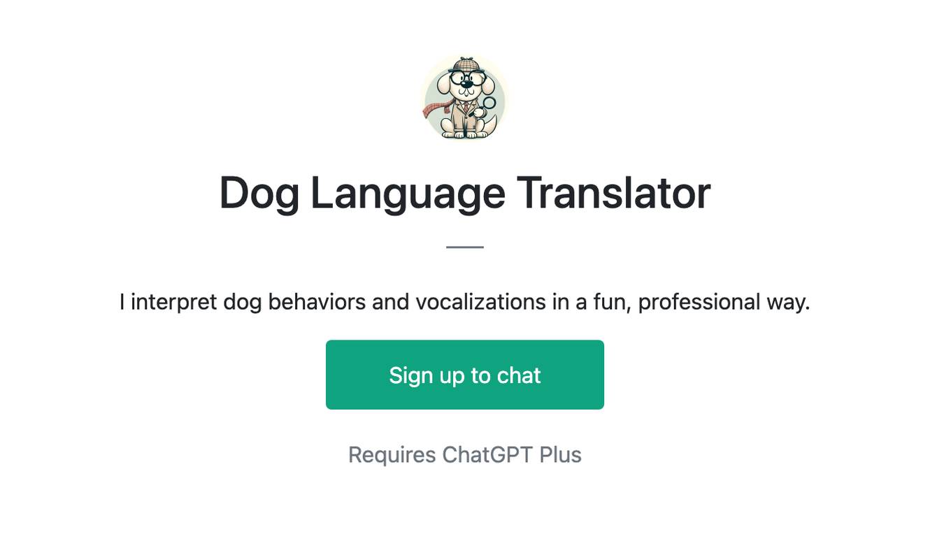 Dog Language Translator Screenshot