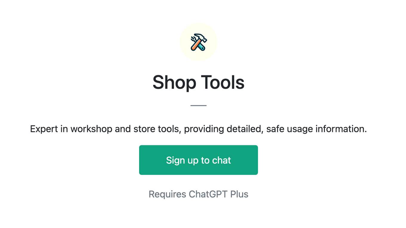 Shop Tools Screenshot