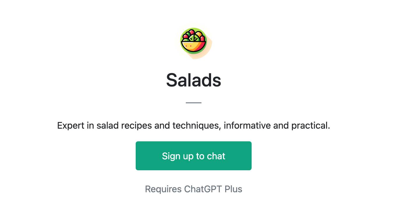 Salads Screenshot