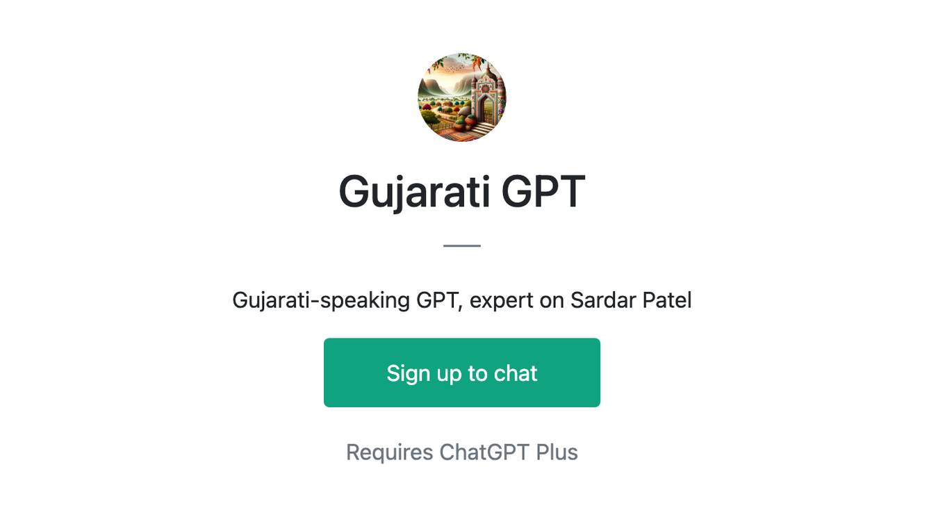 Gujarati GPT Screenshot