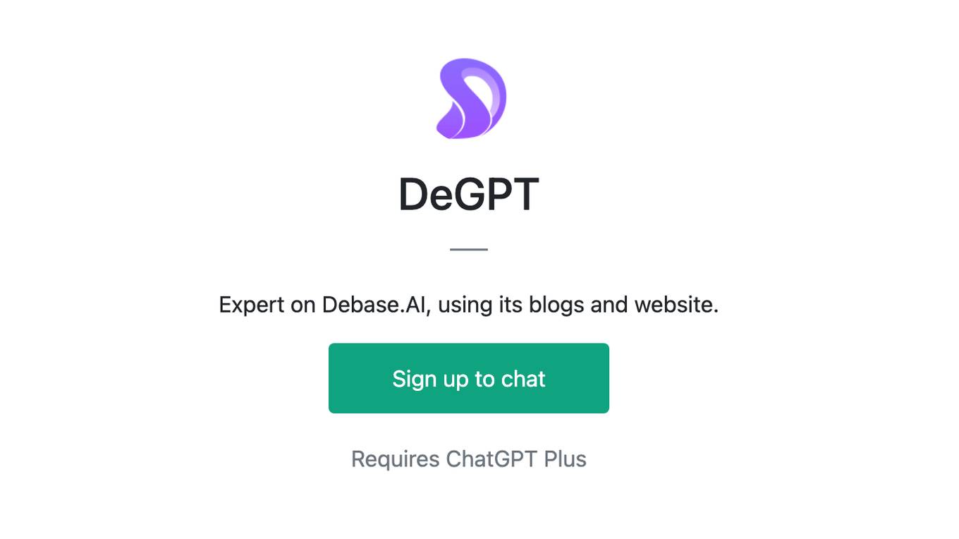 DeGPT Screenshot