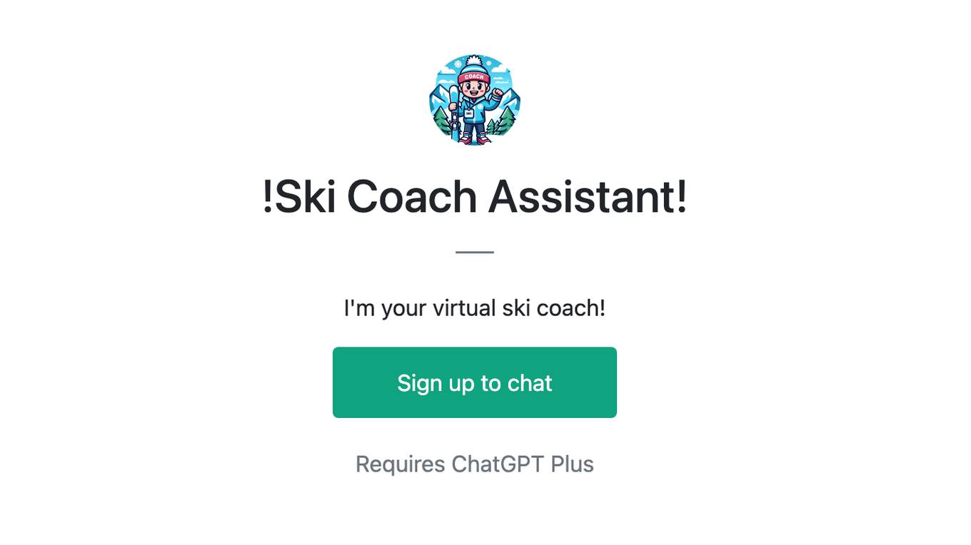 !Ski Coach Assistant! Screenshot