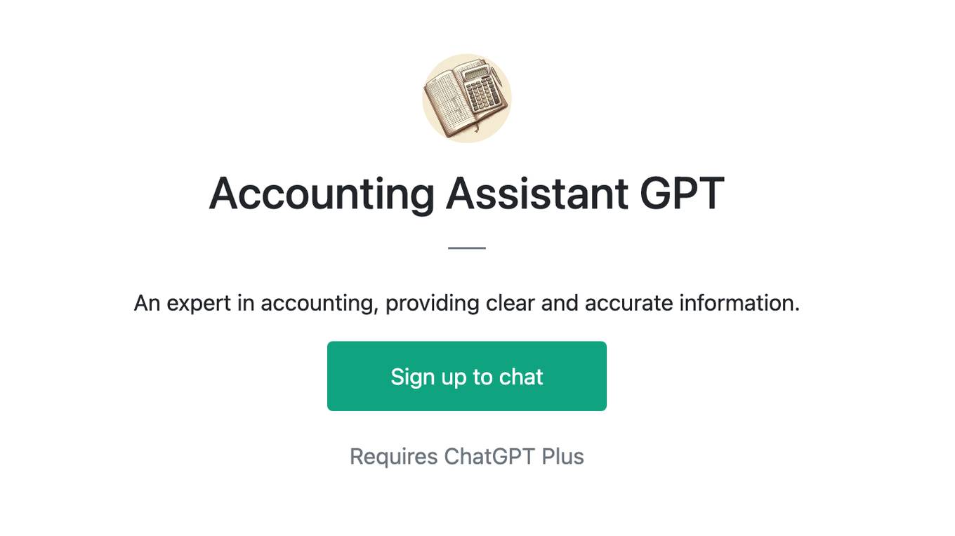 Accounting Assistant GPT Screenshot