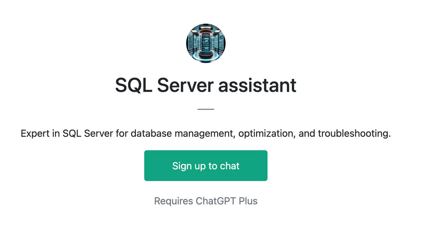 SQL Server assistant Screenshot