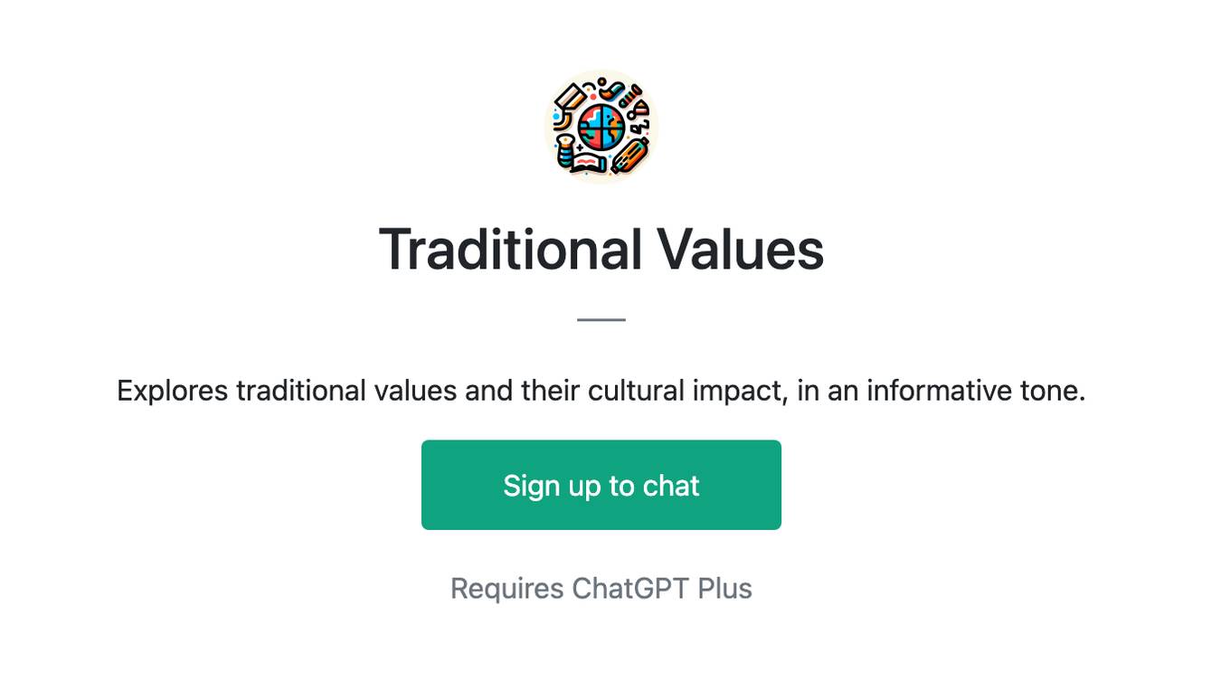 Traditional Values Screenshot