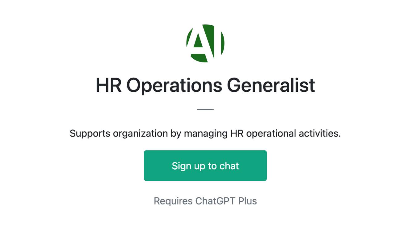 HR Operations Generalist Screenshot