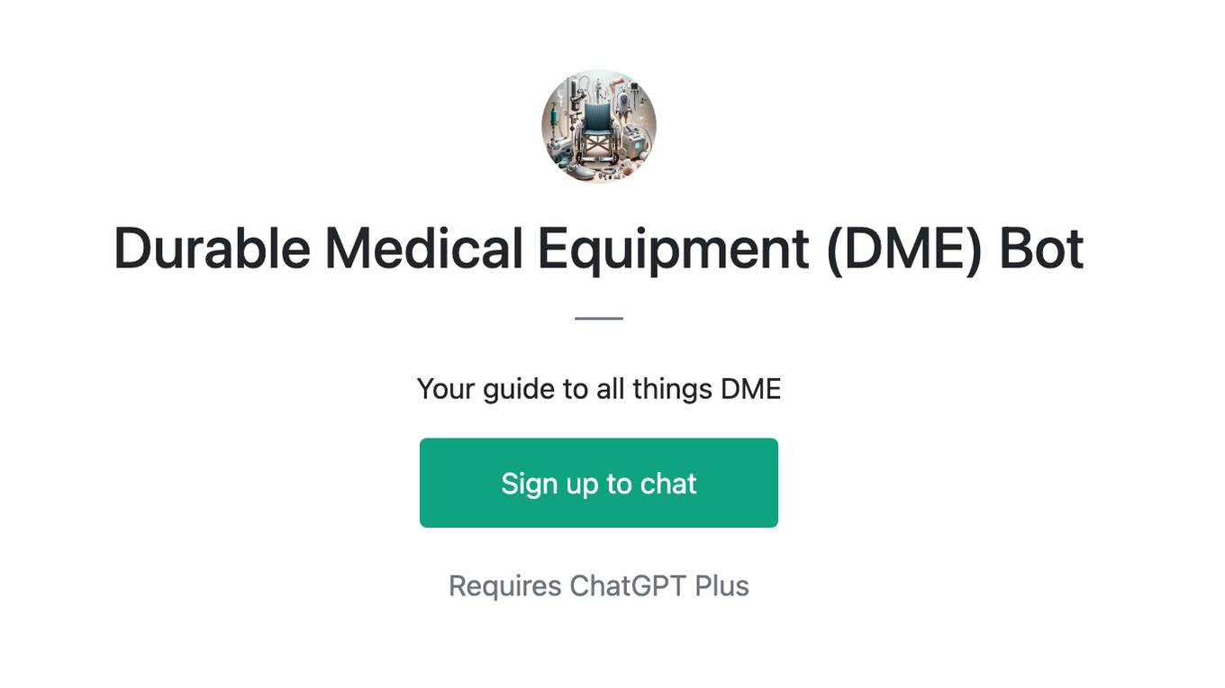 Durable Medical Equipment (DME) Bot Screenshot