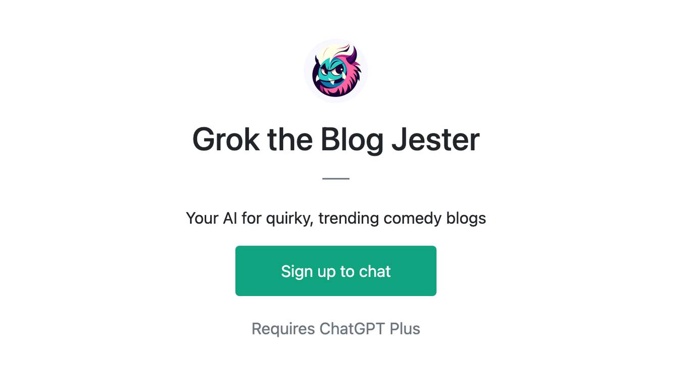 Grok the Blog Jester Screenshot