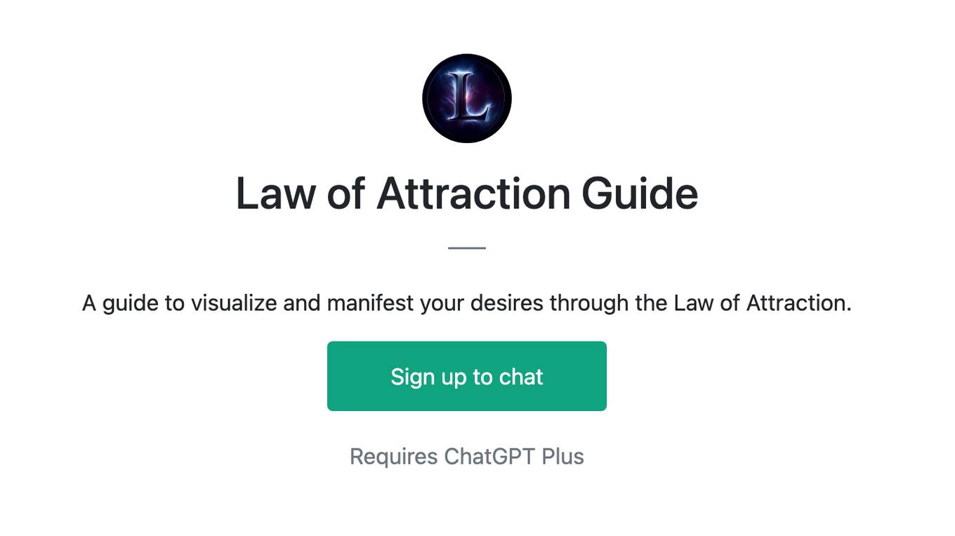 Law of Attraction Guide Screenshot