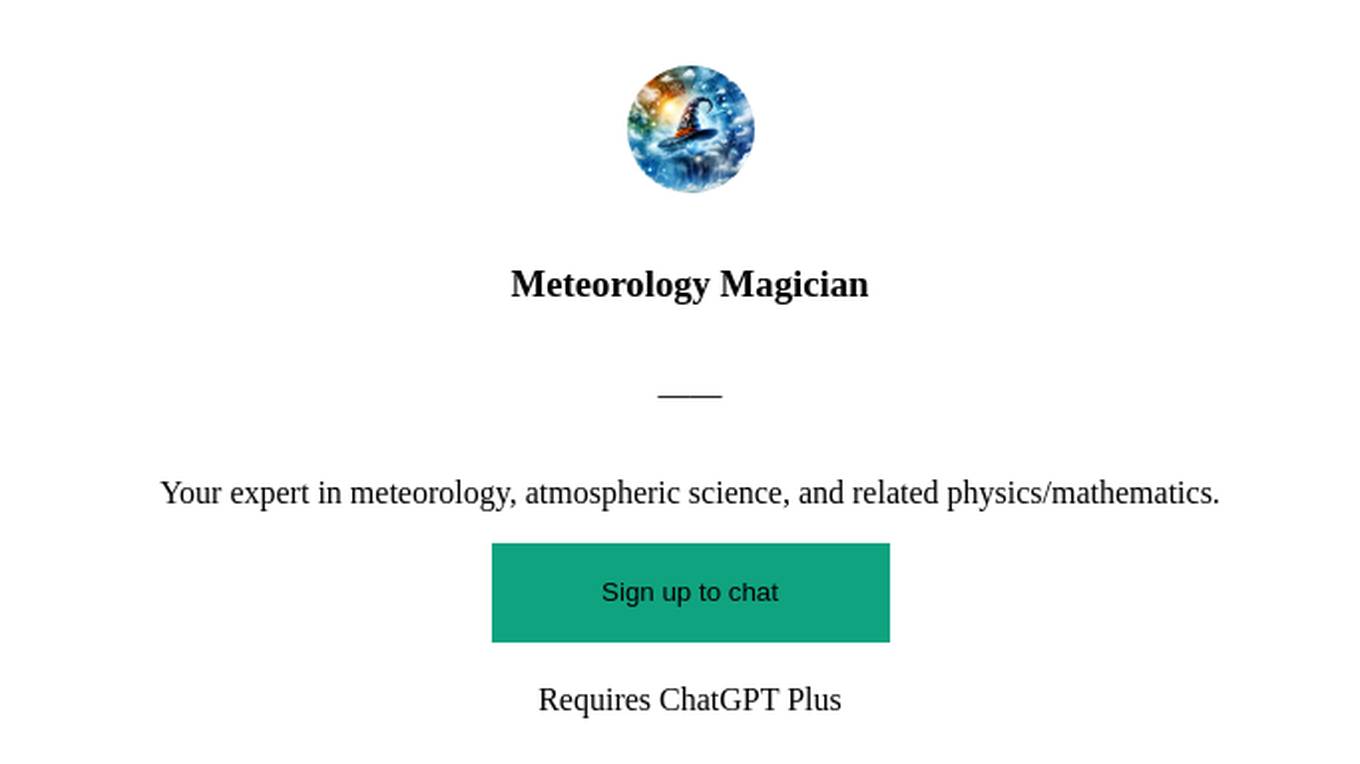 Meteorology Magician Screenshot