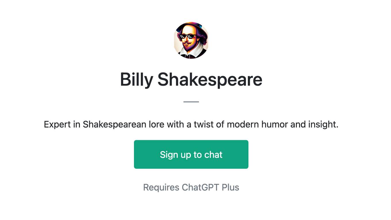 Billy Shakespeare Screenshot