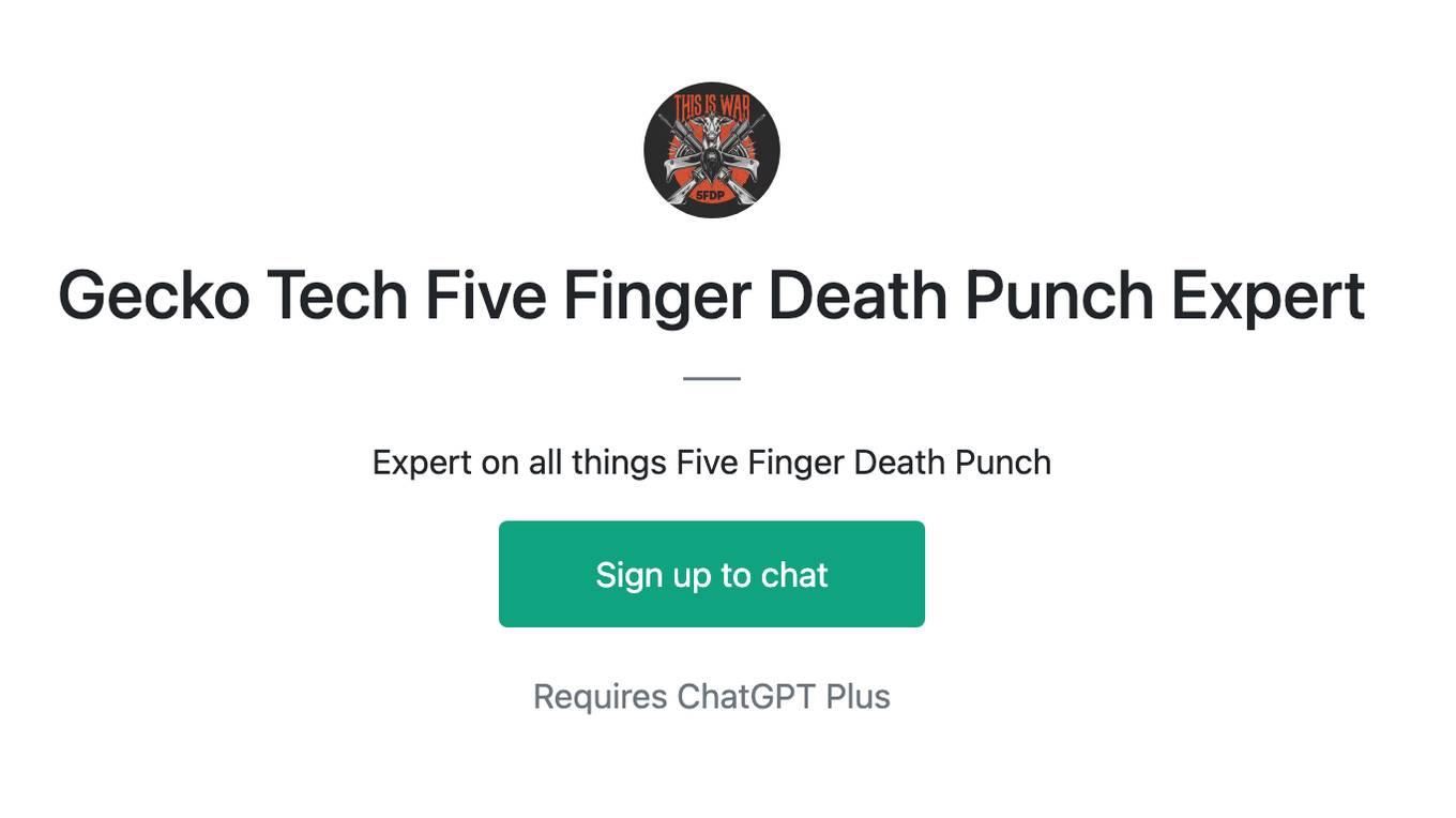 Gecko Tech Five Finger Death Punch Expert Screenshot