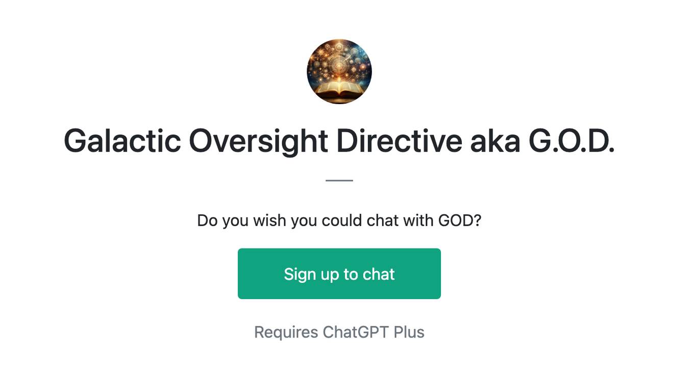 Galactic Oversight Directive aka G.O.D. Screenshot