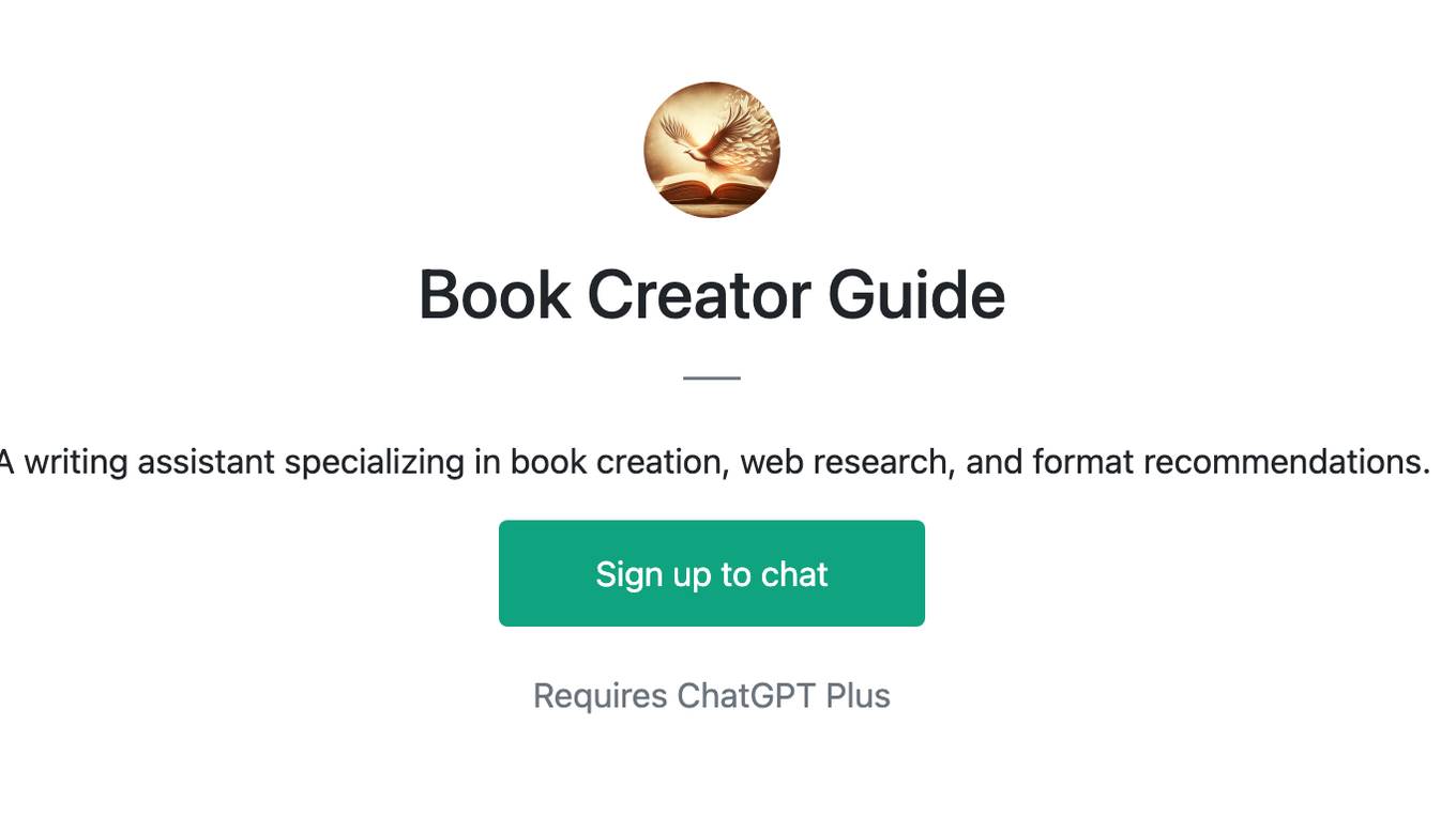 Book Creator Guide Screenshot