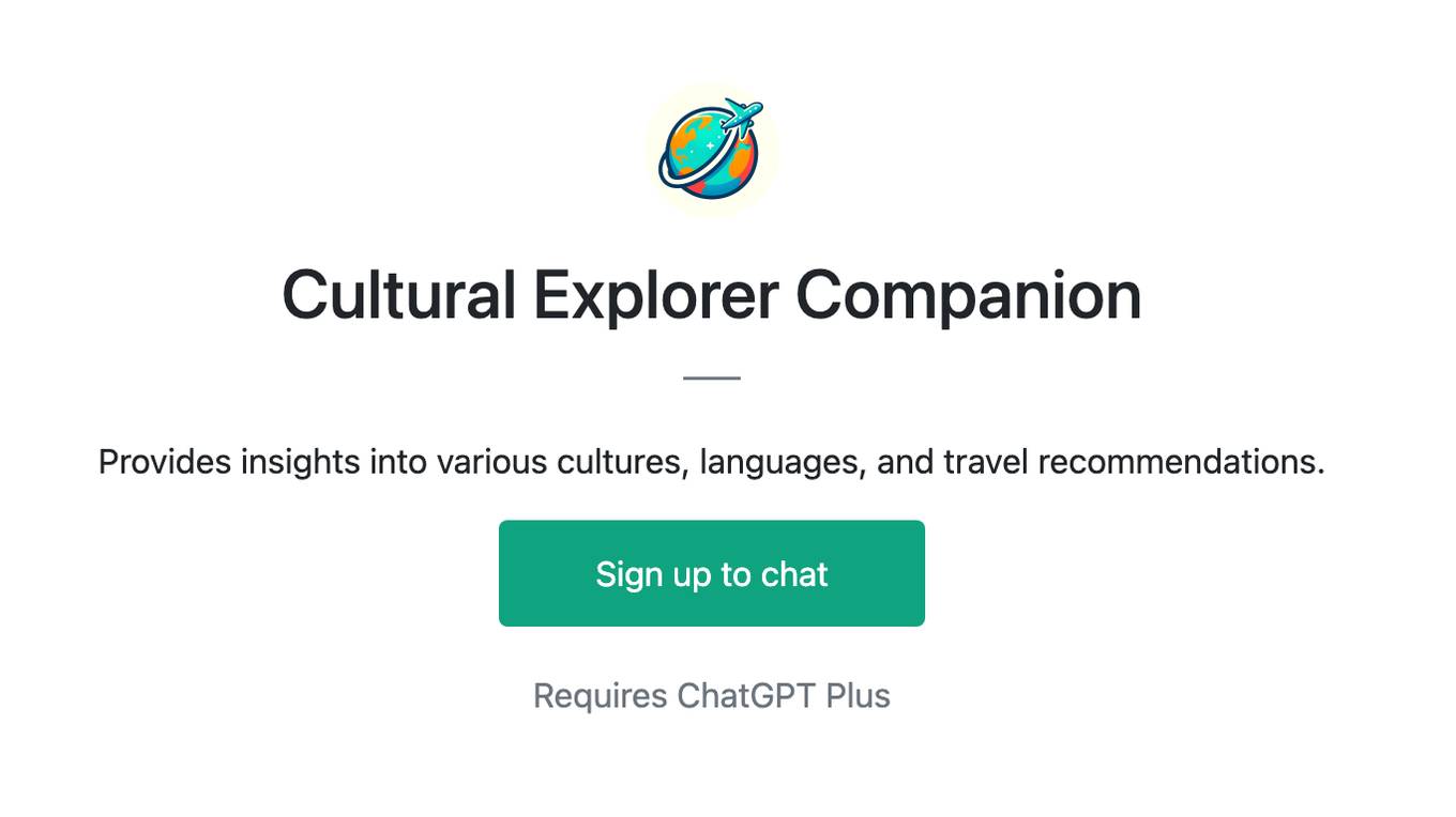 Cultural Explorer Companion Screenshot