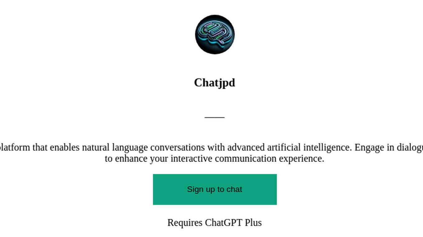 Chatjpd Screenshot