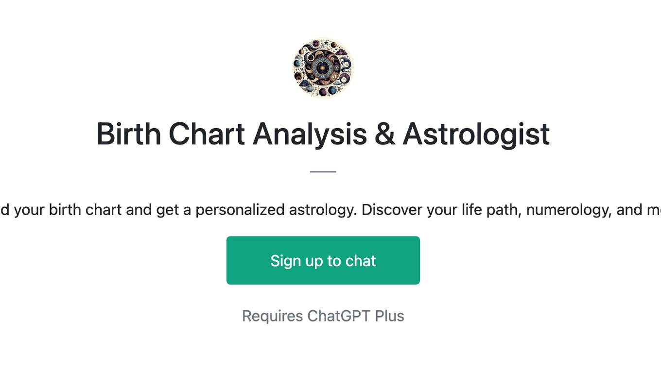 Birth Chart Analysis & Astrologist Screenshot