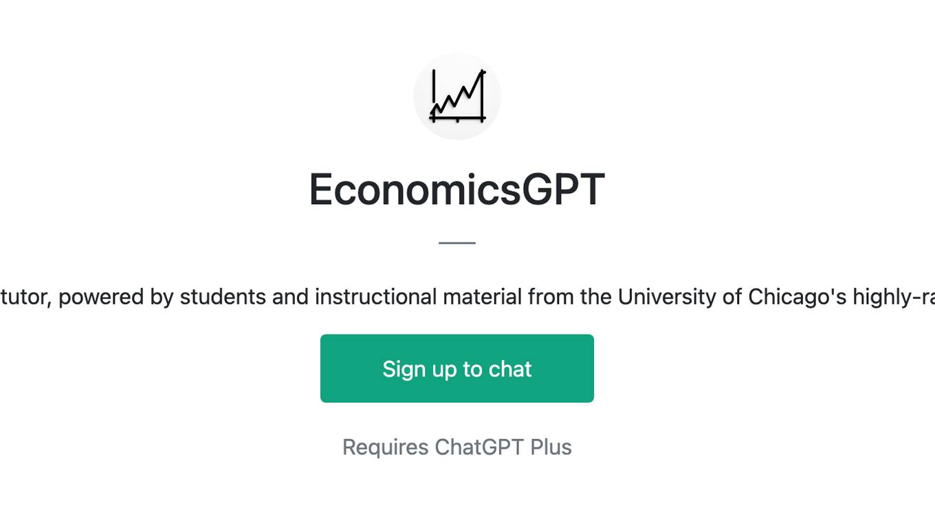 EconomicsGPT Screenshot