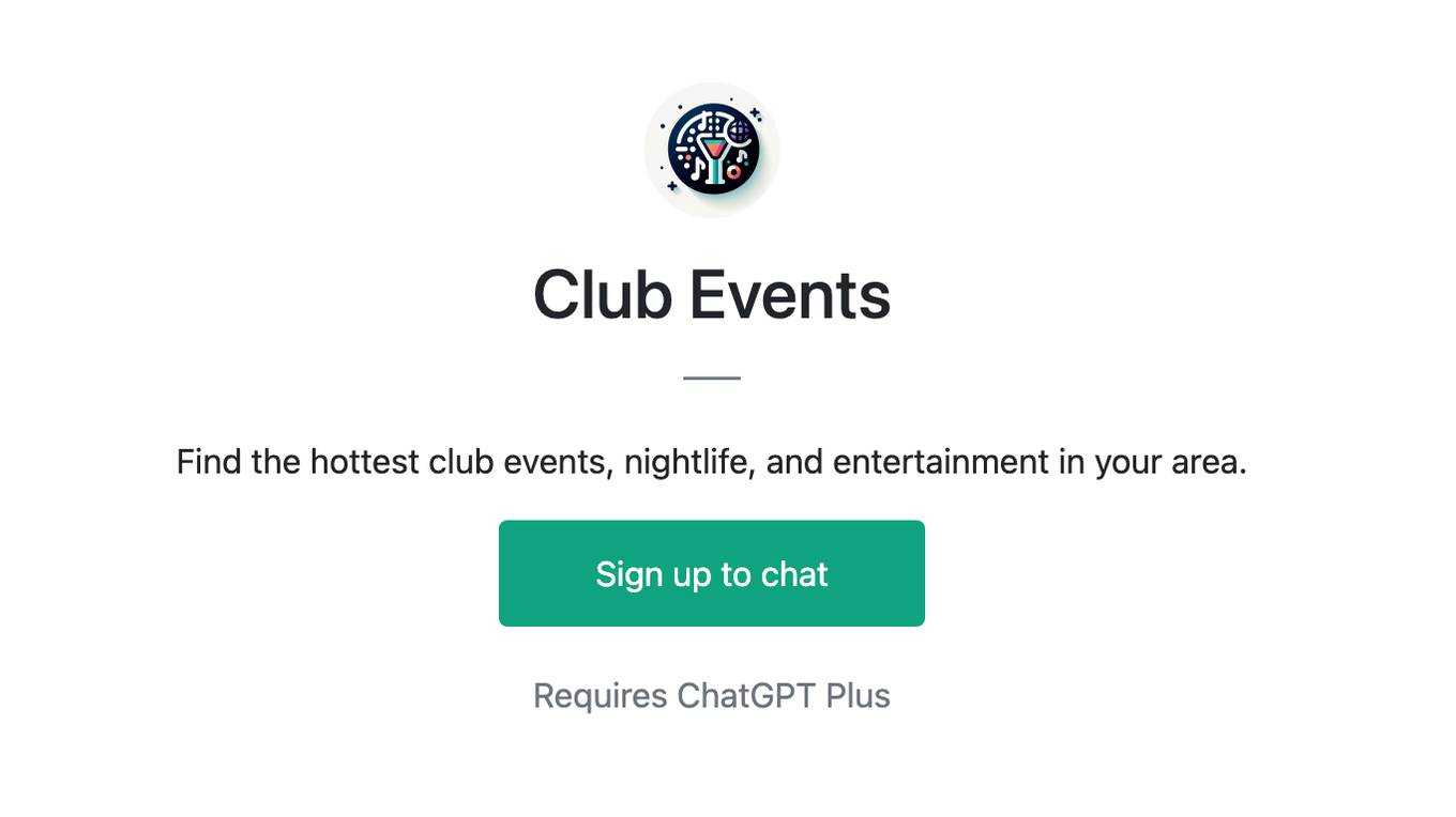 Club Events Screenshot