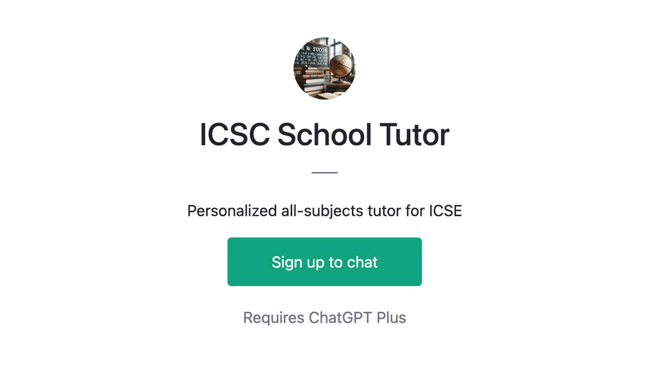 ICSC School Tutor Screenshot